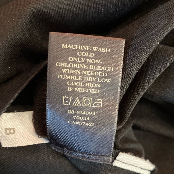 Ann Taylor Multimedia Crossback Blouse Black S - Picture 6 of 7